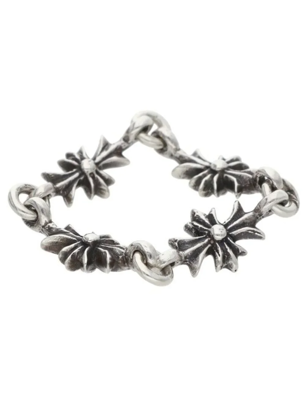 Chrome Hearts Ring Tny CH Pls Tiny Ech Plus Silver